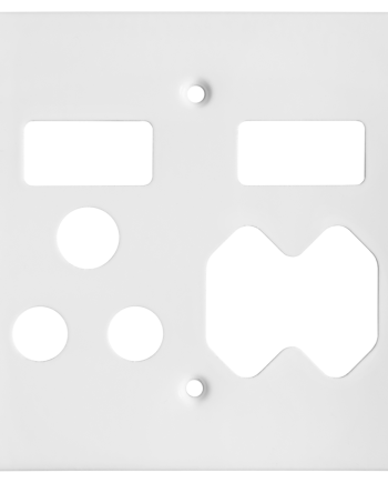 Crabtree Classic White Combo Socket Coverplate