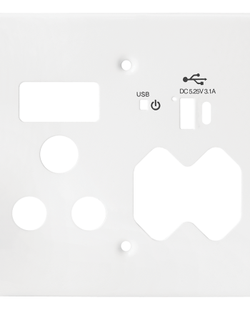 Crabtree Classic USB Combo Socket Coverplate