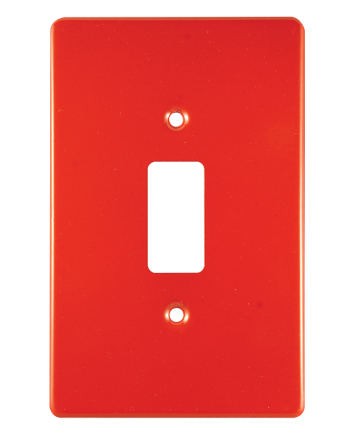 Crabtree Classic 1 Lever Steel Coverplate (50x100, 2x4)