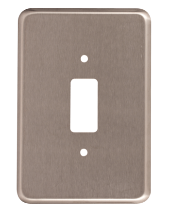 Crabtree Classic 1 Lever Stainless Steel Coverplate (50x100mm)
