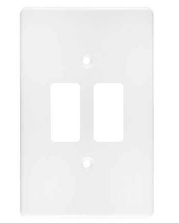 Crabtree Classic 2 Lever Steel Coverplate - Durable and Elegant Finish