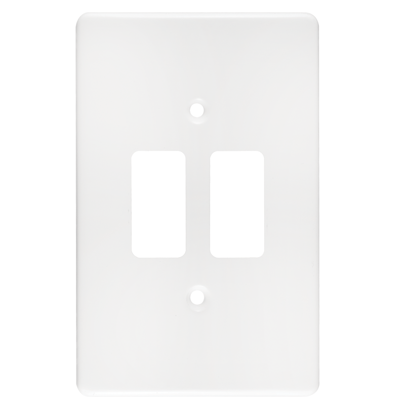 Crabtree Classic 2 Lever Steel Coverplate - Durable and Elegant Finish