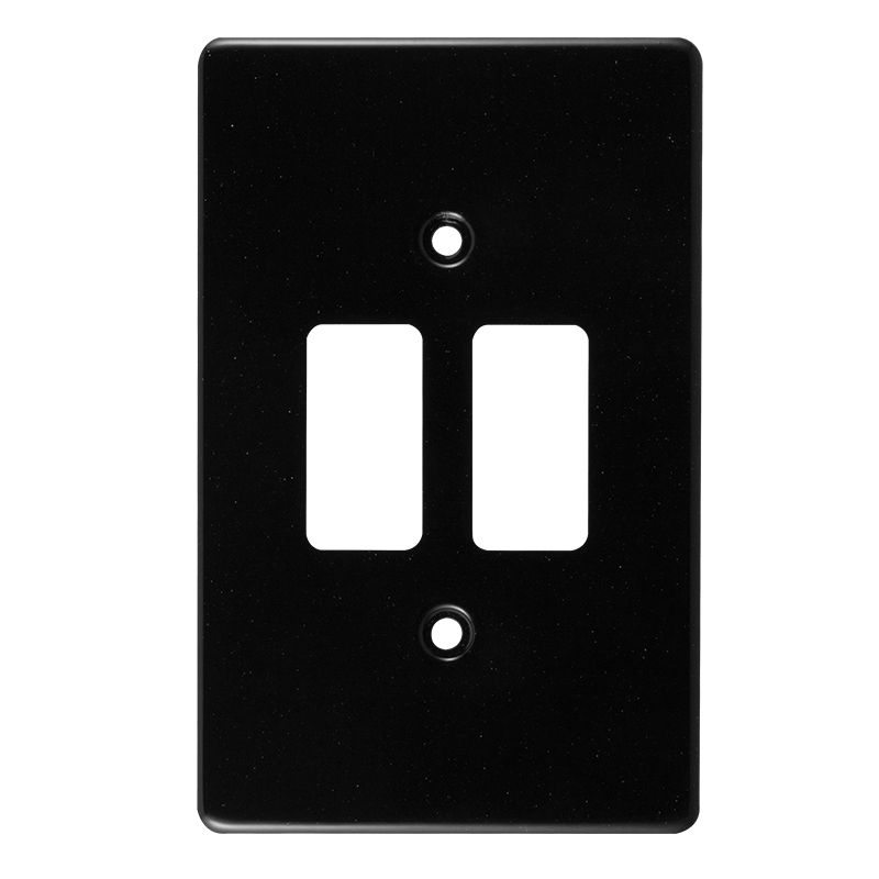 Crabtree Classic 2 Lever Steel Coverplate