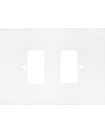 Crabtree Classic 2 Lever Horizontal Steel Coverplate