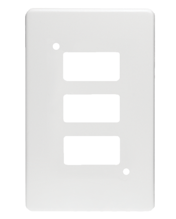 Crabtree Classic 3 Lever Plastic Coverplate - Durable and Stylish Switchgear