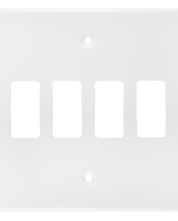 Crabtree Classic 4 Lever Steel Coverplate