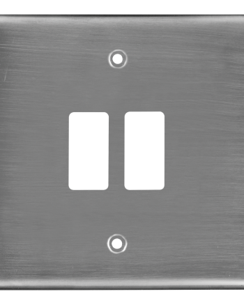 Crabtree Classic 2 Lever Steel Coverplate