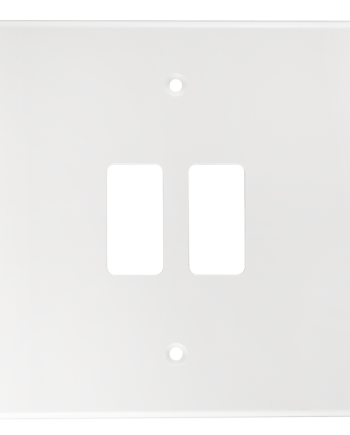 Crabtree Classic 2 Lever Plastic Coverplate - White