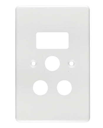 Crabtree Classic Single STD Socket Switched Steel Coverplate
