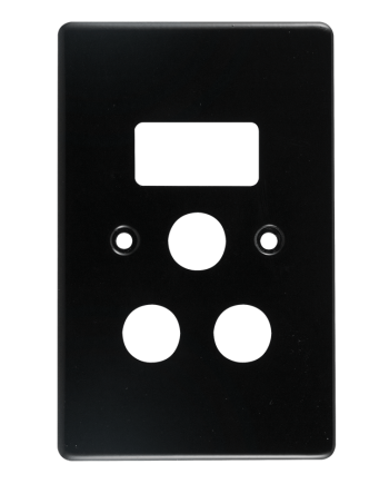 Crabtree Classic Single STD Socket Switched Steel Coverplate