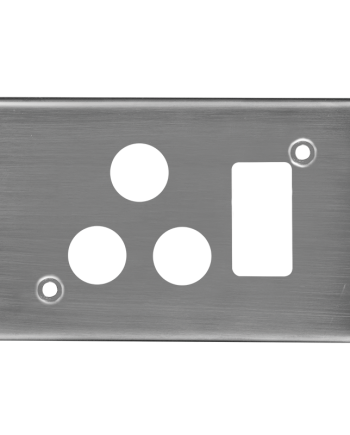 Crabtree Classic Single STD Switched Socket with Steel Coverplate