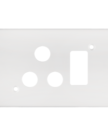 Crabtree Classic Single STD Plastic Switched Socket Coverplate