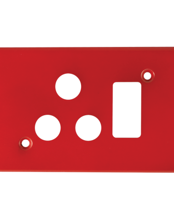 Crabtree Classic Single STD Plastic Switched Socket Coverplate