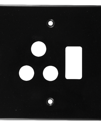 Crabtree Classic STD Single Switch Steel Socket Coverplate, 100x100mm