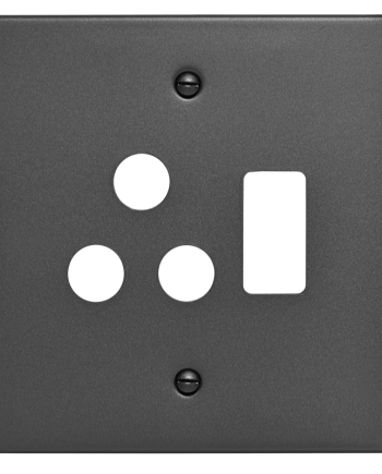 Crabtree Classic Single Socket Steel Coverplate