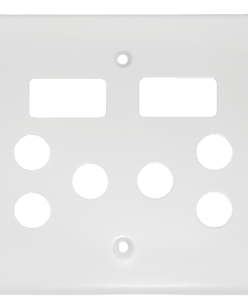 Crabtree Classic STD Double Switched Steel Socket Coverplate for Enhanced Style and Durability