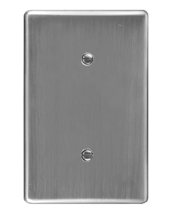 Crabtree Classic Steel Blank Coverplate 2x4 (50x100mm)