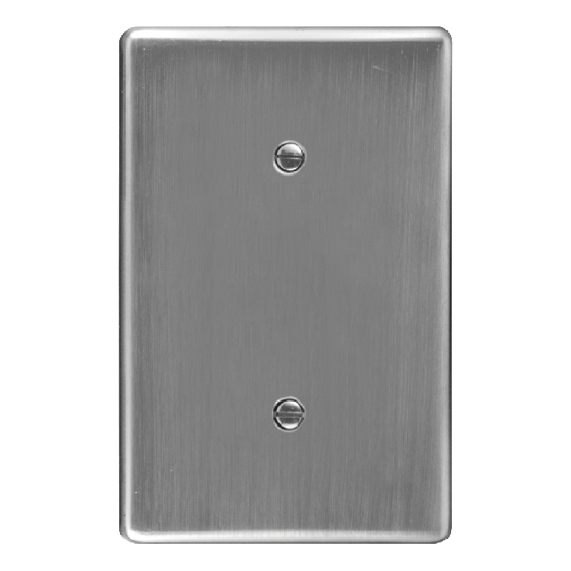 Crabtree Classic Steel Blank Coverplate - Satin Chrome Finish