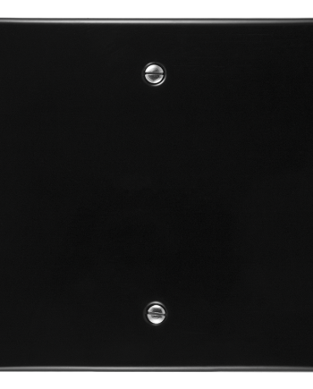 Crabtree Classic Black Steel Coverplate - Durable & Stylish