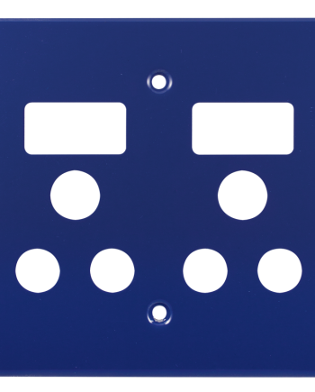 Crabtree Classic Double Monoblock Switched Steel Socket Coverplate