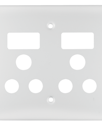 Crabtree Classic Double Monoblock Switched Plastic Socket Coverplate