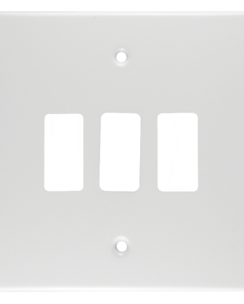 Crabtree Classic 3 Lever Steel Coverplate