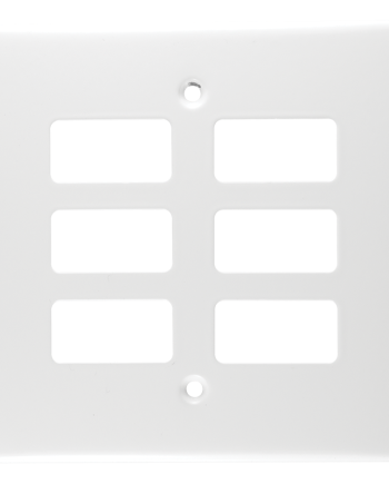 Crabtree Classic 6 Lever Steel Coverplate