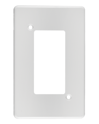 Crabtree Classic 4 Lever Plastic Coverplate - White Finish