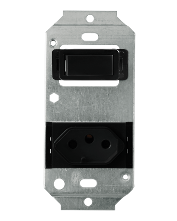 Crabtree Crabtree Classic 164-2-1 Switched Socket - Black