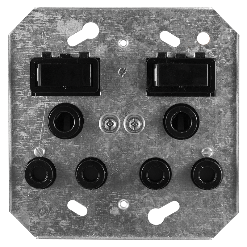 Crabtree Classic Double 164-1 Switched Monoblock Socket on 4×4 Yoke
