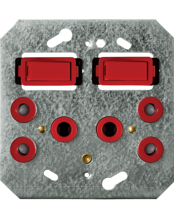 Crabtree Classic Double STD Switched Steel Socket