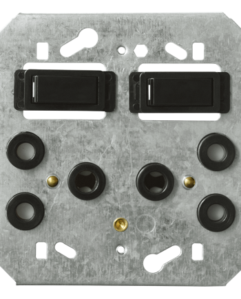 Crabtree Classic Double STD Switched Steel Socket