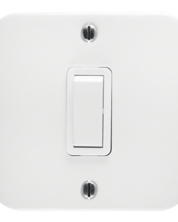 Crabtree Classic 1 Lever 2 Way Industrial Switch on 75×75 Surface Box