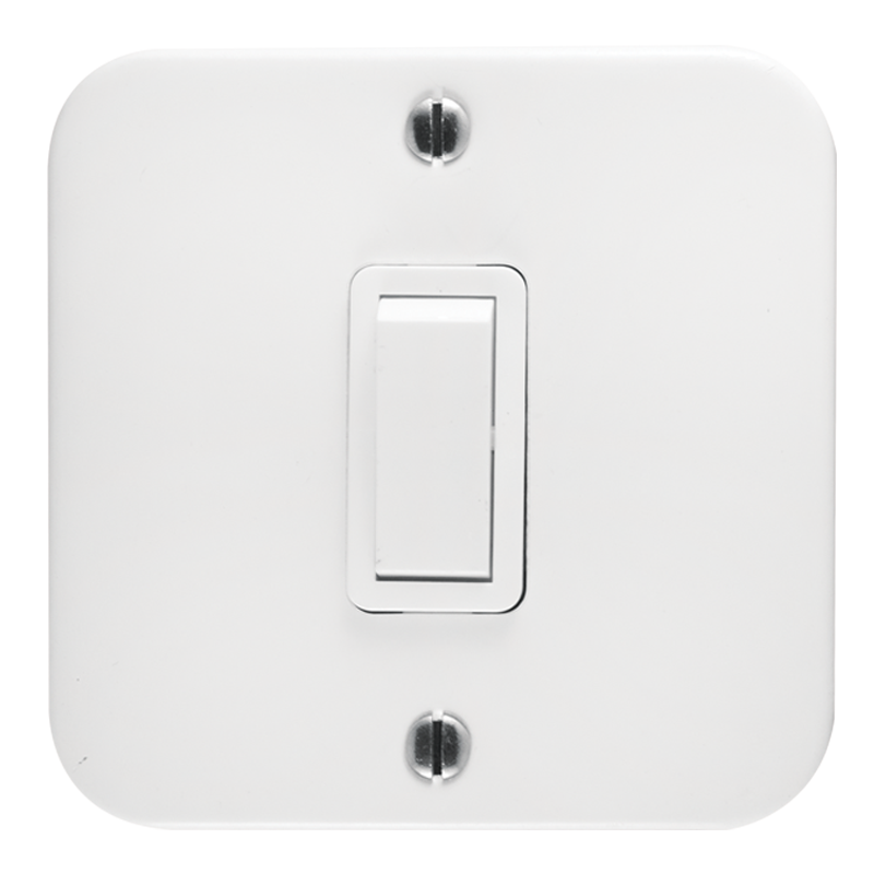 Crabtree Classic 1 Lever 2 Way Industrial Switch on 75×75 Surface Box
