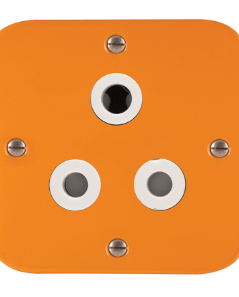 Crabtree Classic Industrial Single STD Socket 164-1 Unswitched on 75×75 Surface Box