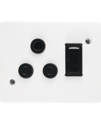 Crabtree Classic Industrial Single Dedicated Socket 164-4 in Black