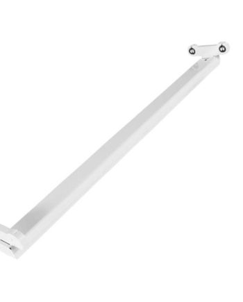 Starlit 2Ft Double T8 LED Fitting for Indoor Use, White Iron Body