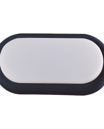 Starlit 12W Oval LED Black Bulkhead Daylight 6000K (B39)
