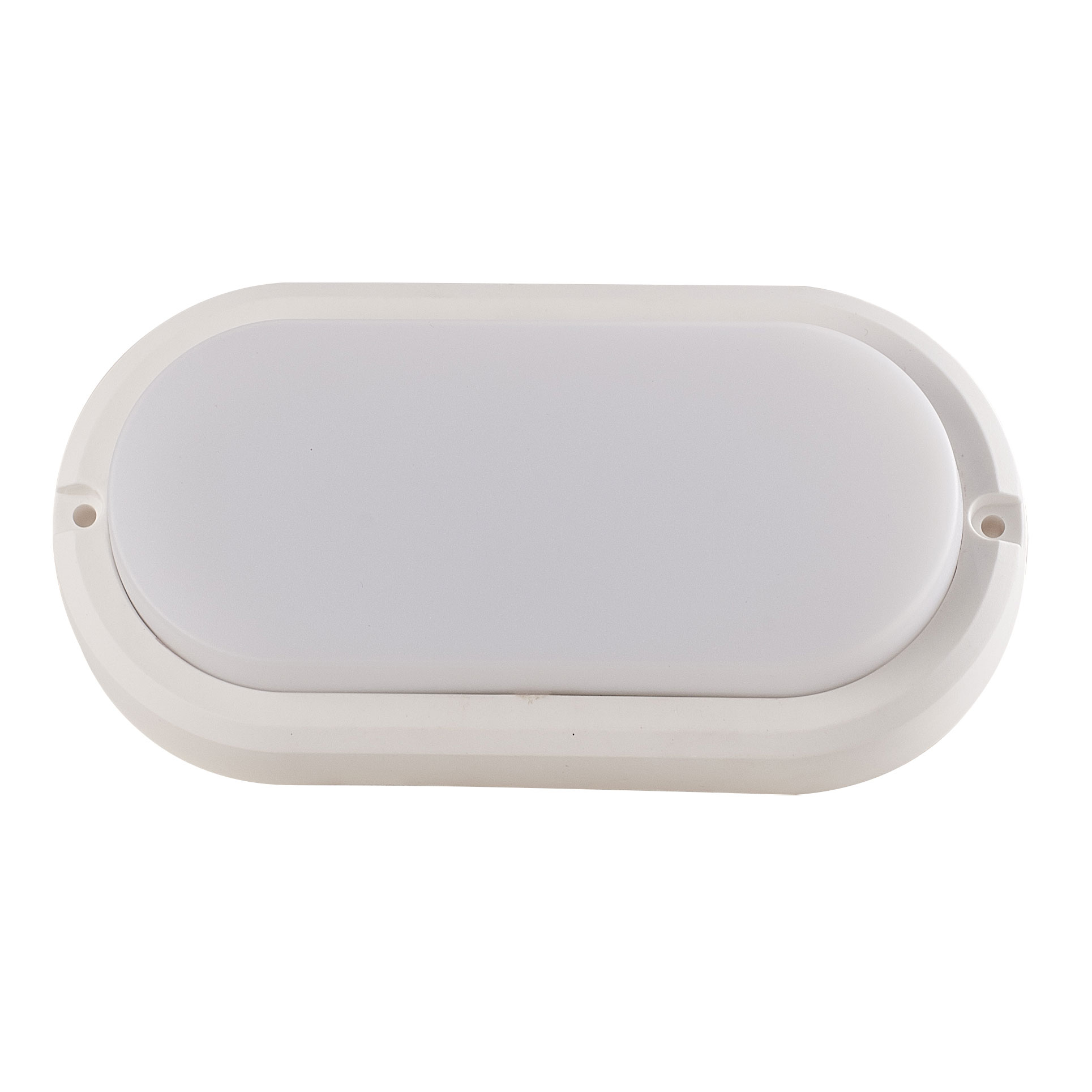 Starlit 12W Oval LED White Bulkhead Daylight 6000K, Plastic Body