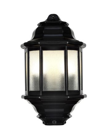 Starlit 4 Panel Half Aluminium Outdoor/Garden Lantern (Lamp Excluded)