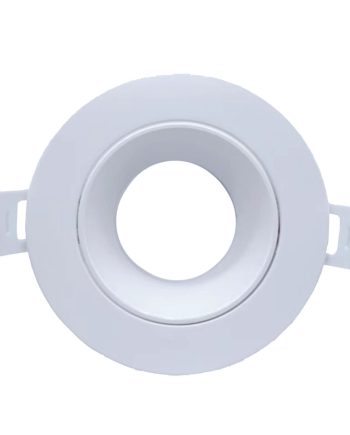 Starlit Tilt Plastic Downlighter Housing for GU10 Bulb, Max 5W, White, IP20