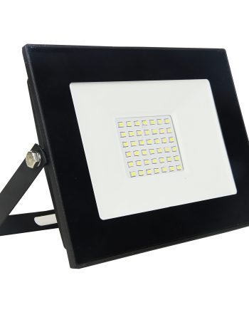 Starlit 50W Outdoor Black LED Floodlight, IP65, 3500 Lumens, 120º Beam Angle