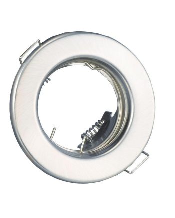 Starlit Satin Chrome Straight Downlighter (D840) 55MM Cutout