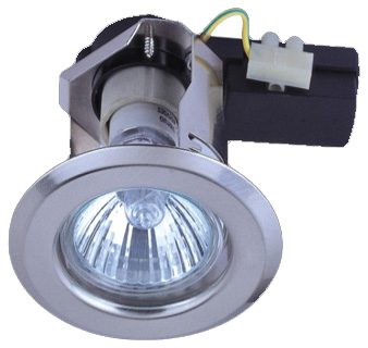 Starlit Straight Fixed GU10 Downlighter, Satin Chrome, Aluminium, IP20