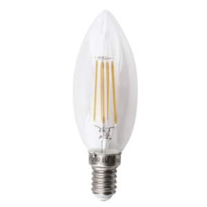 Brightstar 4W Warm White LED Filament E14 Candle Bulb (2700K)