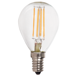 Brightstar 4W Warm White LED Filament Golf Ball Bulb (E14/SES, 2700K, 360 Lumens)