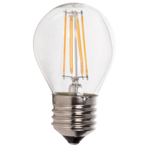 Brightstar 4W Warm White LED Filament Golf Ball E27 Bulb (2700K, Non-Dimmable)