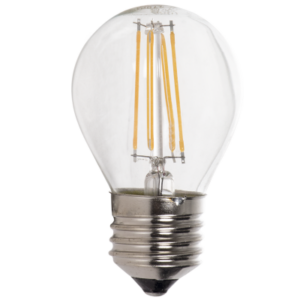 Brightstar Dimmable 4.5W LED G45 Golf Ball Bulb (E27, Clear Glass, 2700K/4000K)