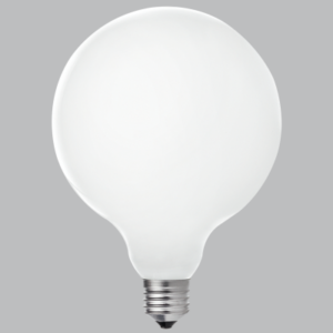 Brightstar Dimmable 8W G125 Opal Glass LED Bulb with E27 Base, 4000K, 800 Lumens