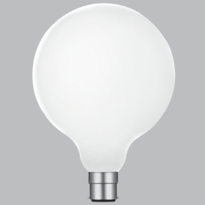 Brightstar Dimmable 8W G125 B22 LED Bulb with Opal Glass (4000K)